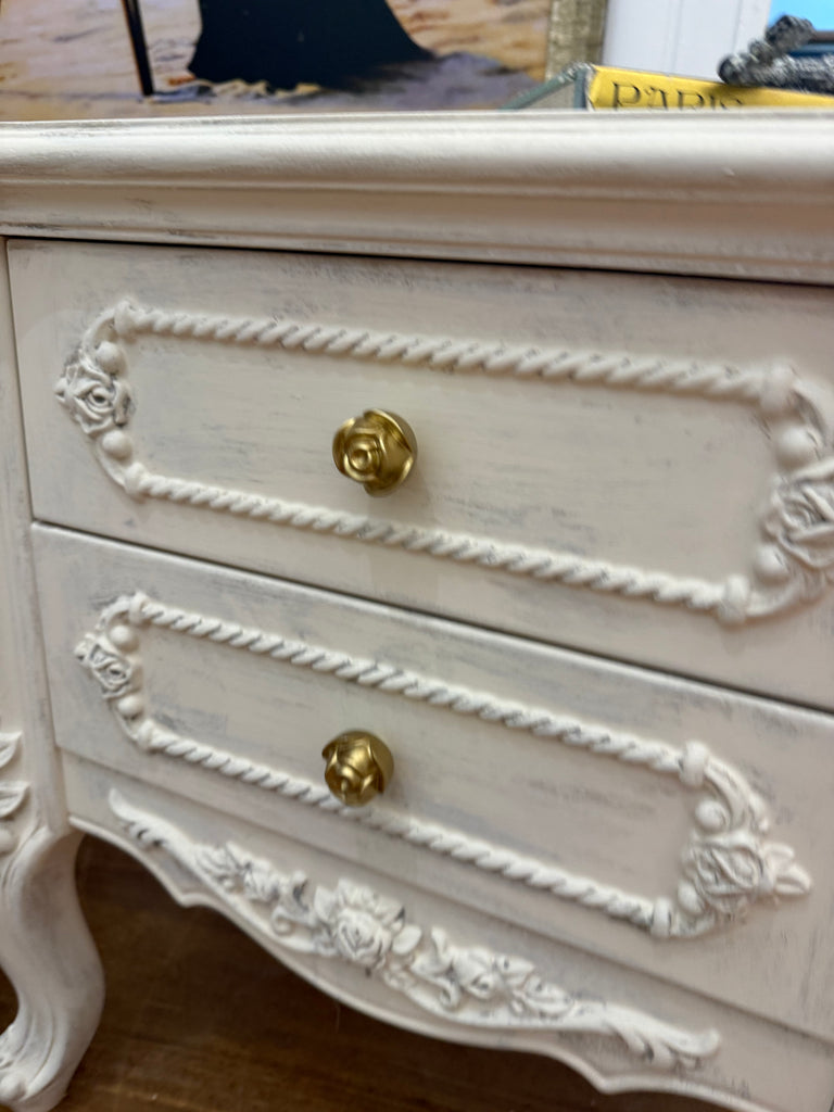 2 x French Provincial Style Bedside Tables