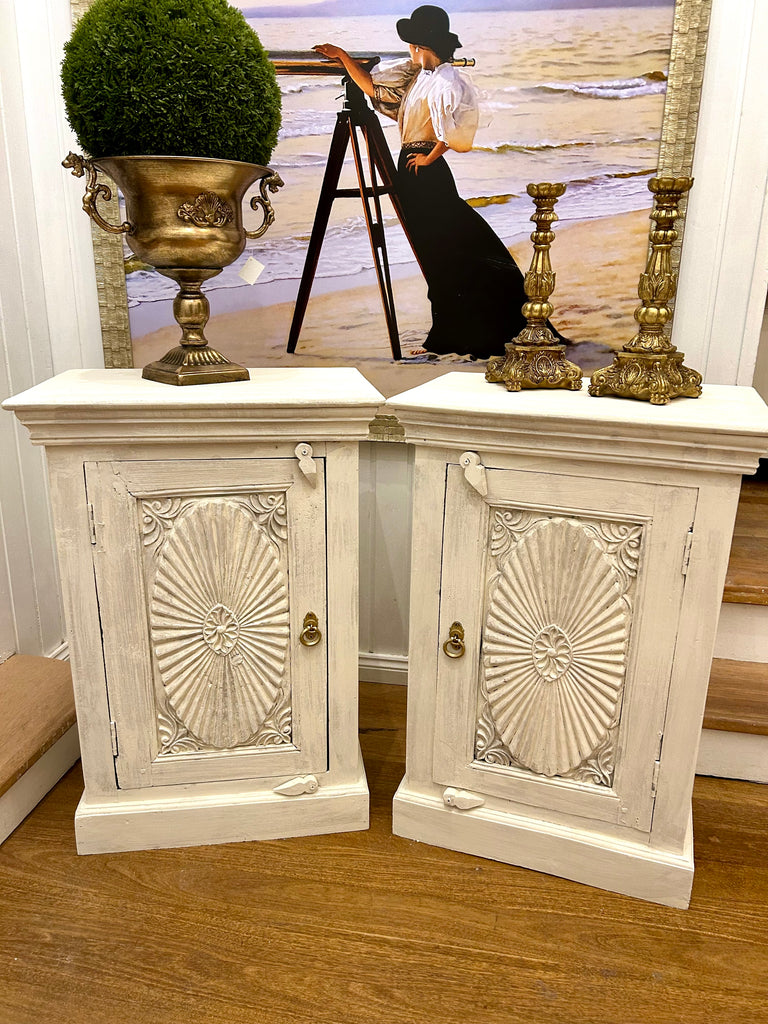 2 x Solid Wood Bedsides