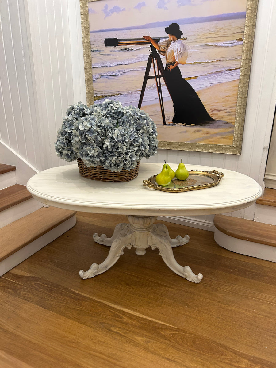 Vintage Pedestal Coffee Table