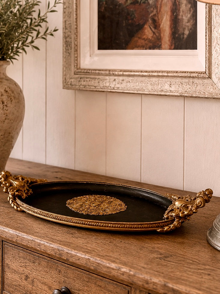 Small Black and Gold Tray