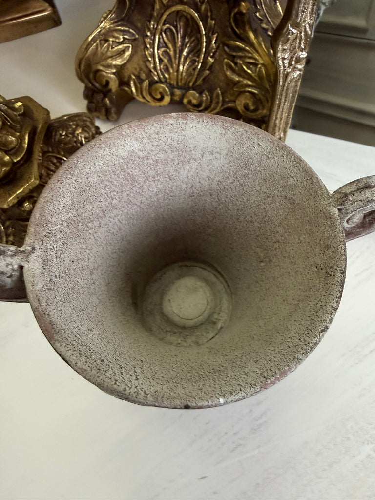 Small Metal Rustic Vase