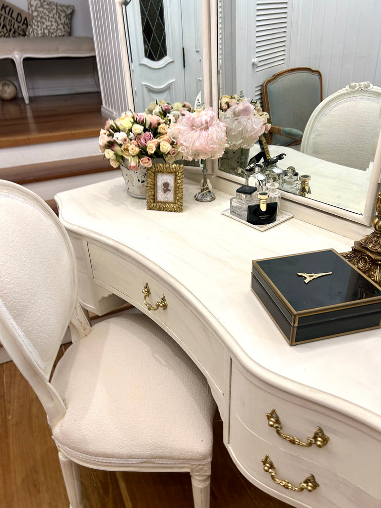 Vintage Dressing Table with Chair