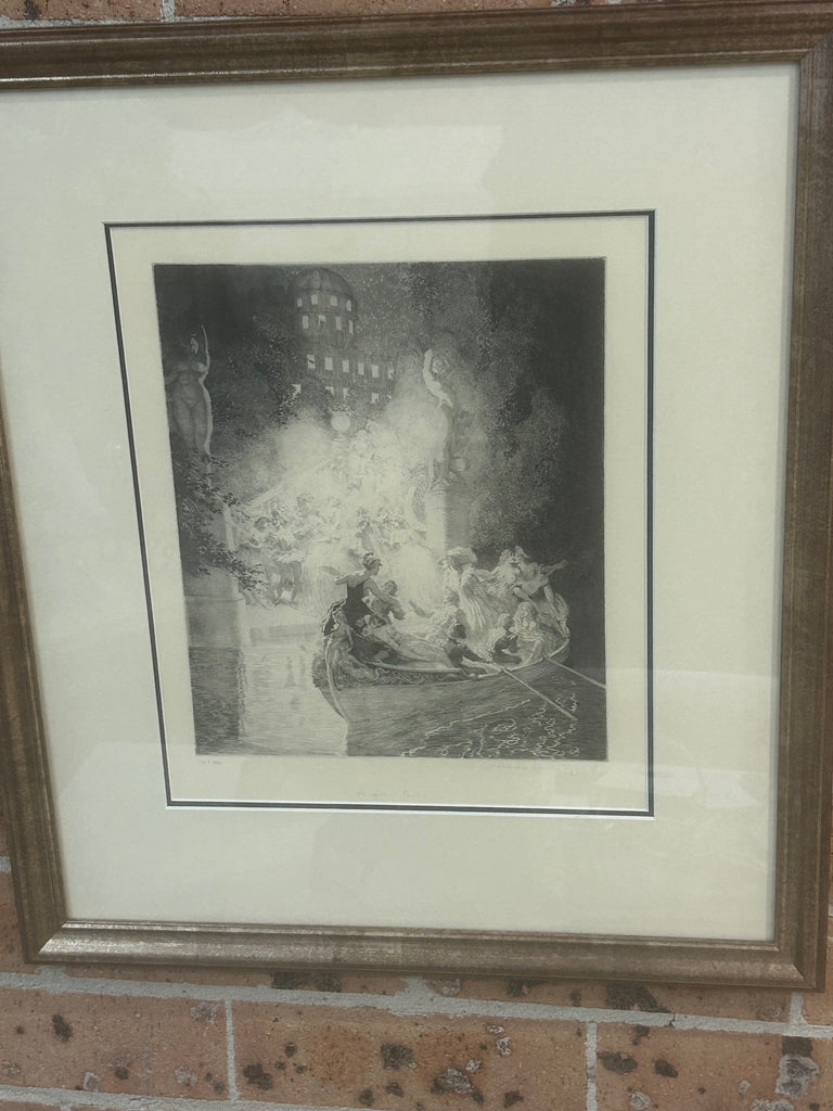 Norman Lindsay Facsimile Etching “Night’s Frolic”