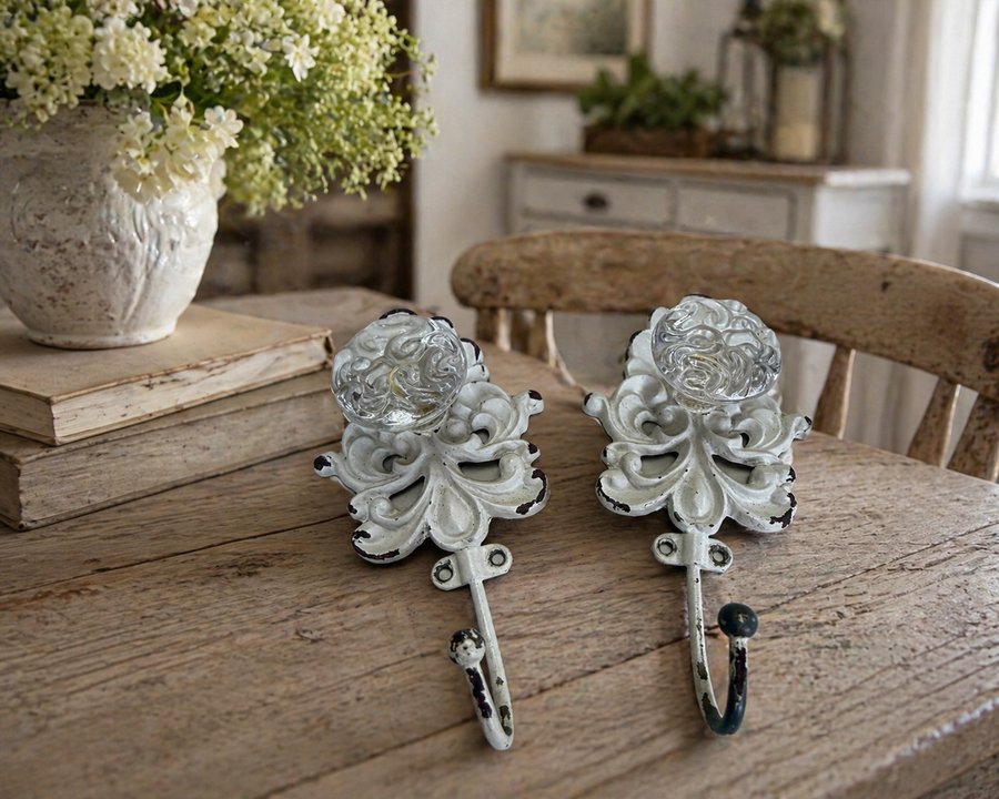 2 x Vintage Look Hooks