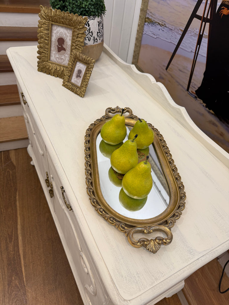 Small Vintage Queen Anne French Provincial Style Sideboard/ Buffet