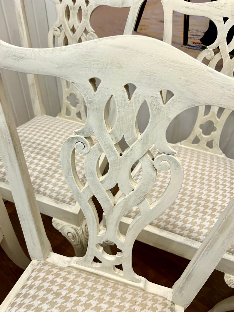 6 x Vintage Chippendale Dining Chairs