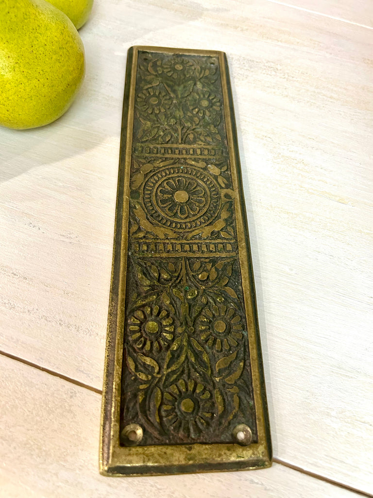 Vintage Brass Door Push Plate