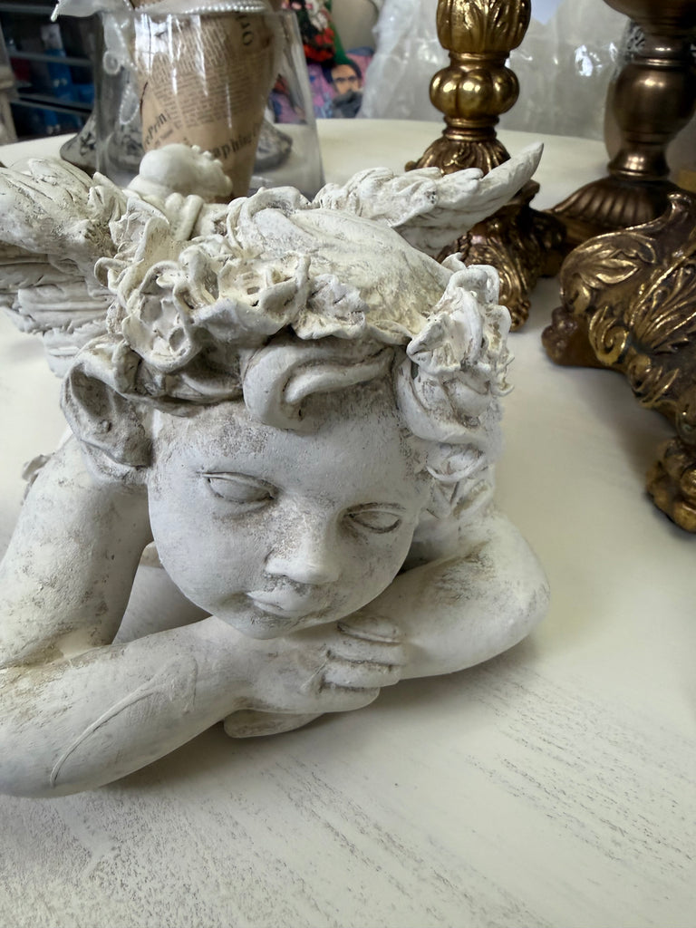 Stone Look Cherub/Angel