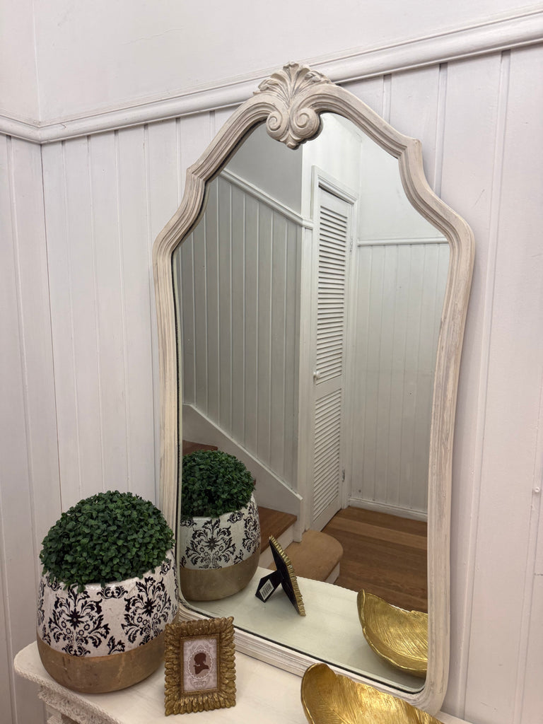 Vintage French Provincial Style Hall Table and Mirror