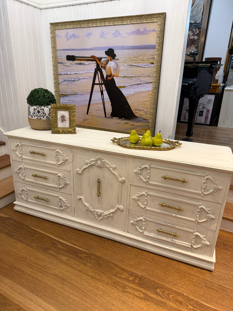 Vintage French Provincial Style Dresser/ TV unit