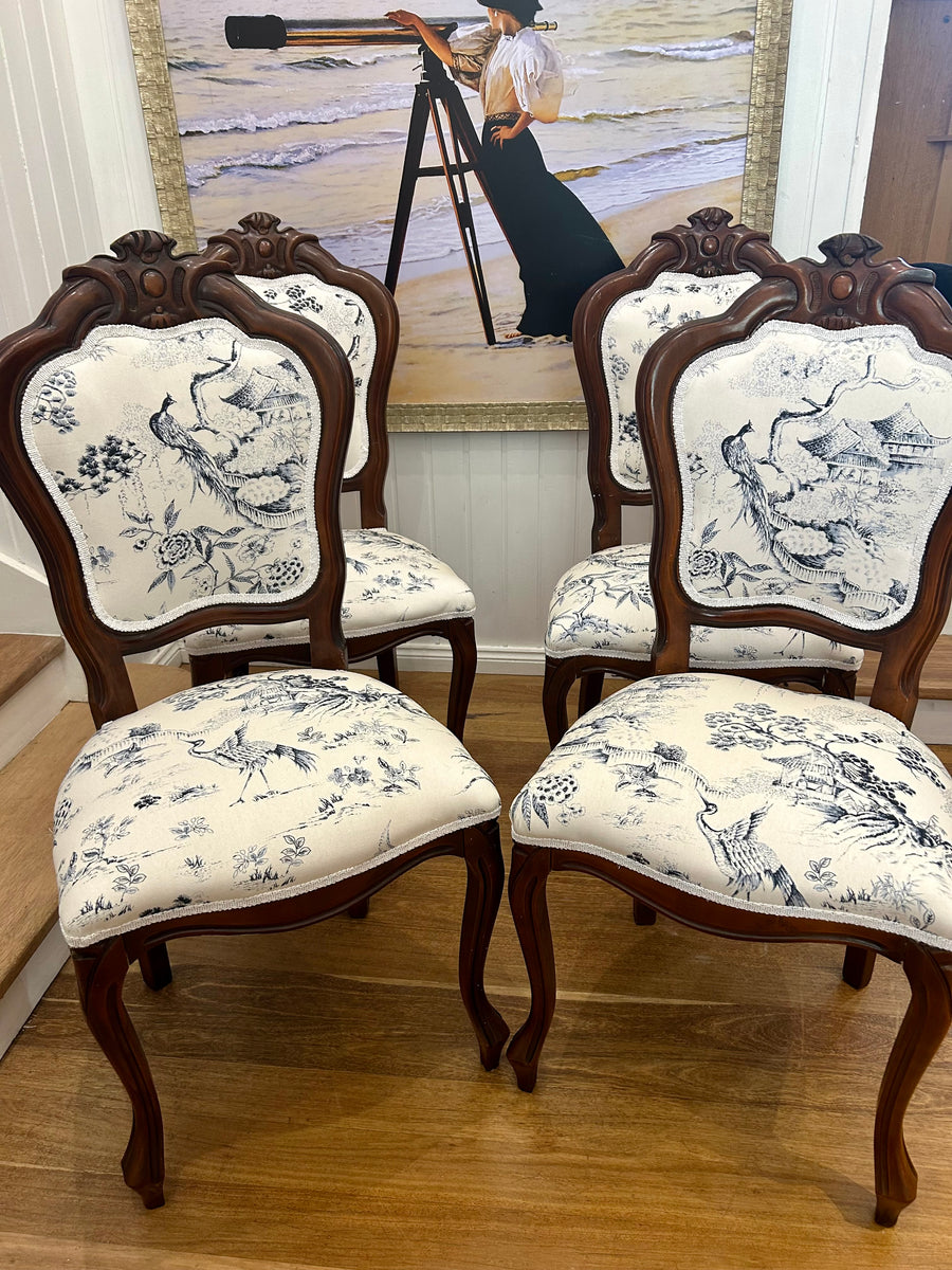 4 x Chinoiserie Dining Chairs