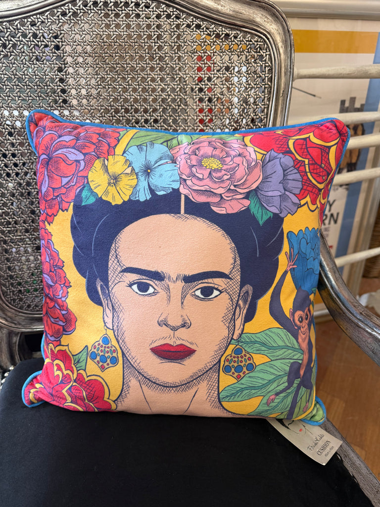 Frida Kahlo Velvet Cushion