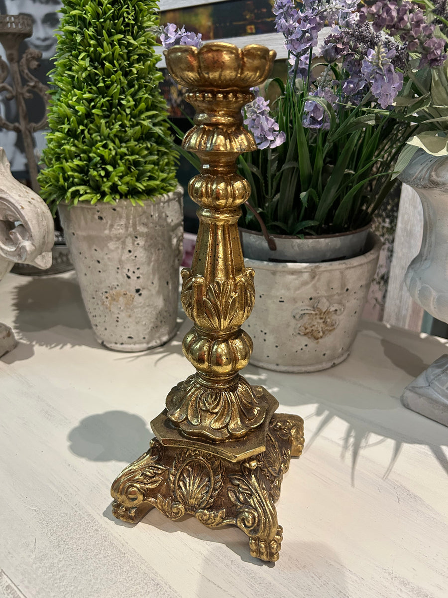 Gold coloured Candle holder