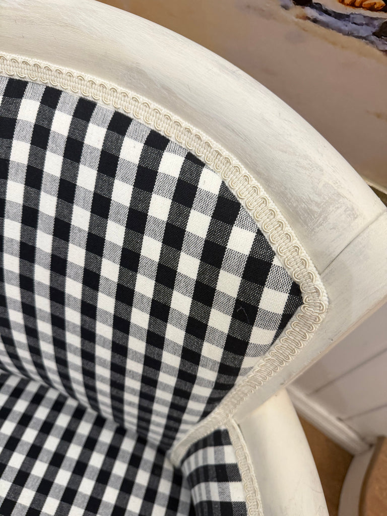 Newly Reupholstered French Provincial Style Occasional Armchair