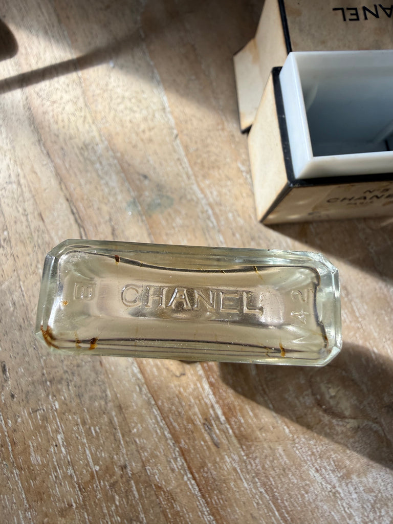 Vintage Chanel miniature Extrait de Parfum Bottle and Box