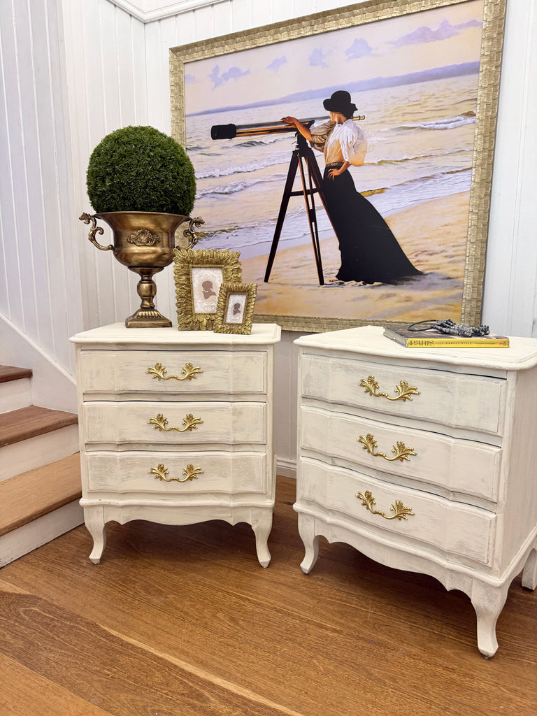 2 x Vintage Berryman Bedside Tables