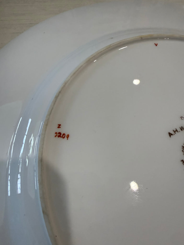 Vintage c.1950s Royal Worcester A.H. Williamson “Daisy” Botanical Dinner Plate – England