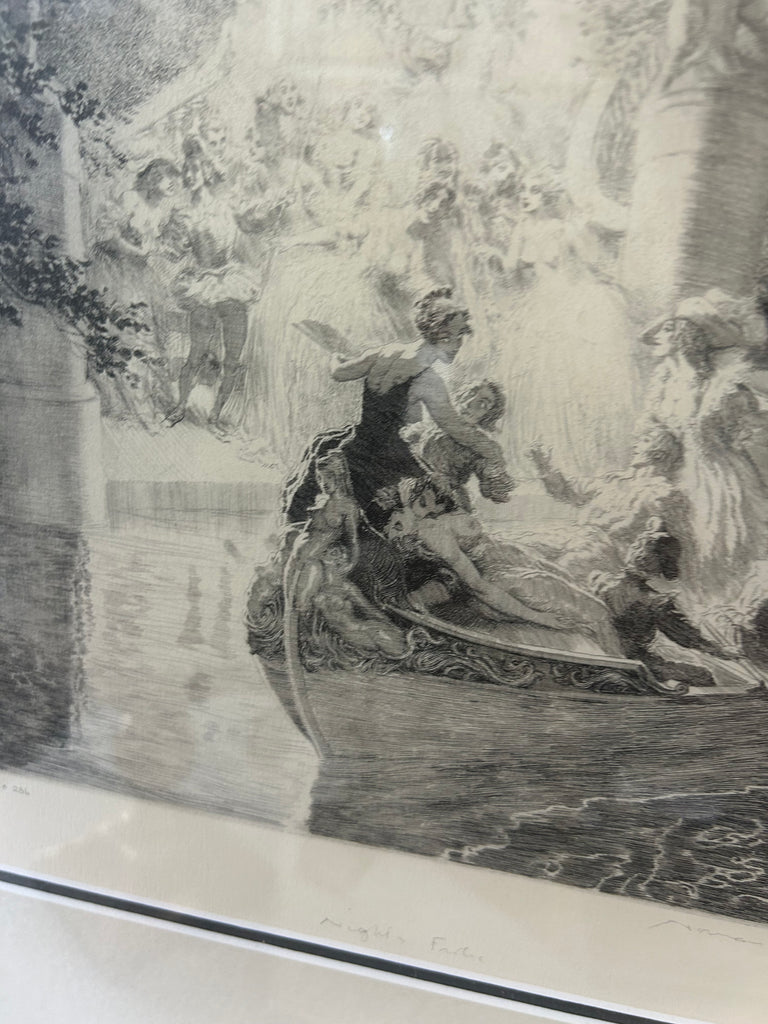 Norman Lindsay Facsimile Etching “Night’s Frolic”