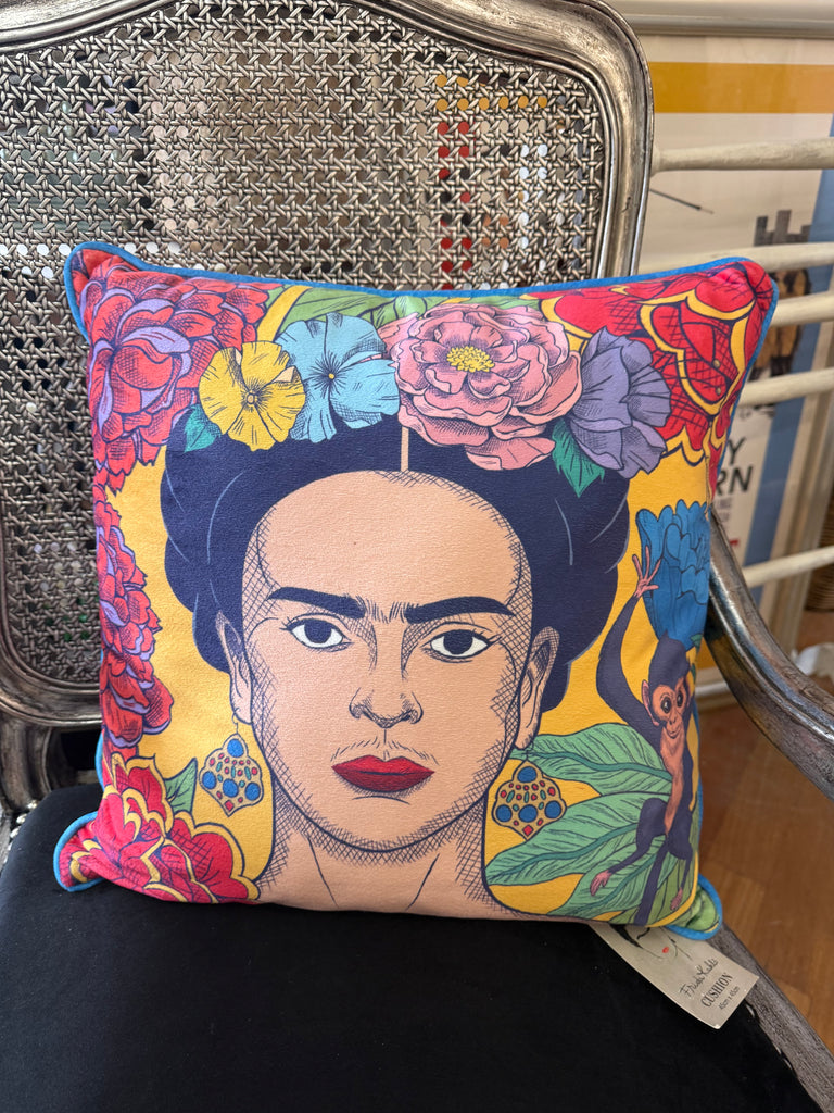 Frida Kahlo Velvet Cushion