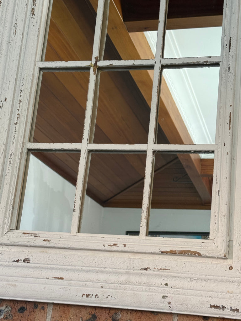 Rustic Provincial Window Mirror