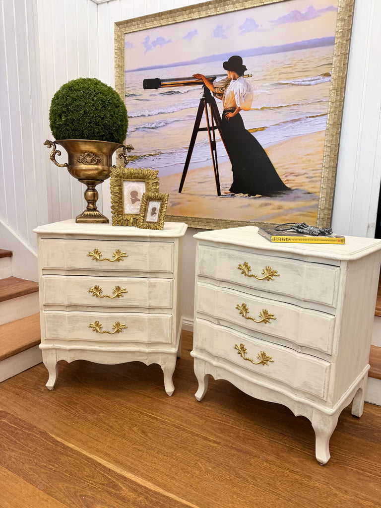 2 x Vintage Berryman Bedside Tables