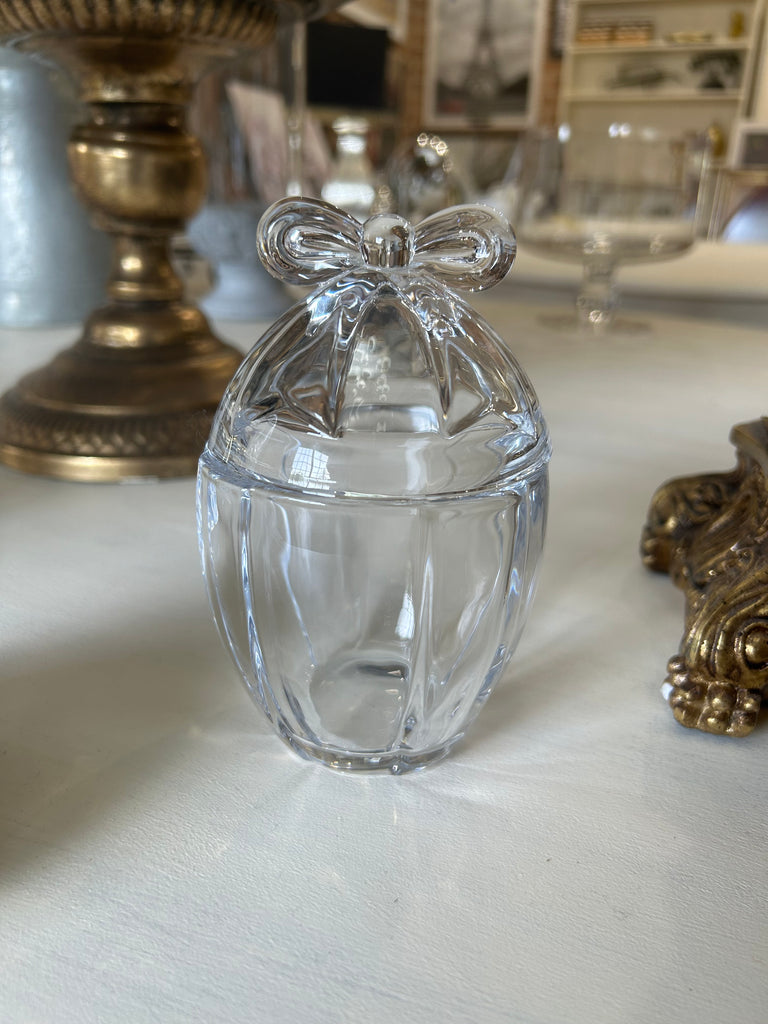 Vintage glass trinket keeper