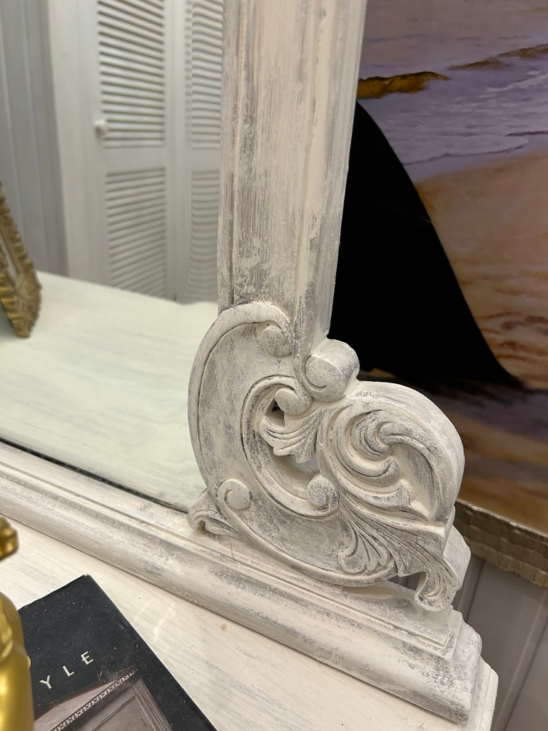 Solid Wood Small Buffet and Mirror