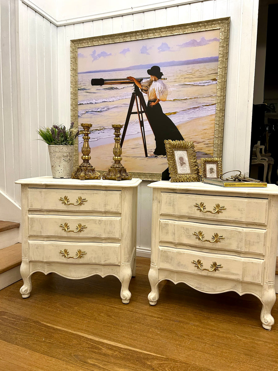 2 x Vintage Berryman Bedside Tables