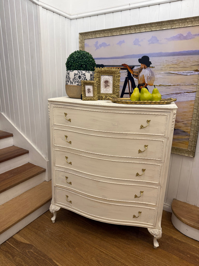 Vintage French Provincial Style Tallboy/Drawers