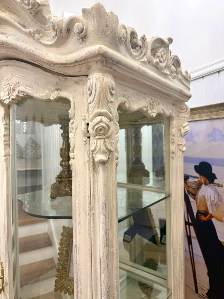 French Provincial Style Display Cabinet