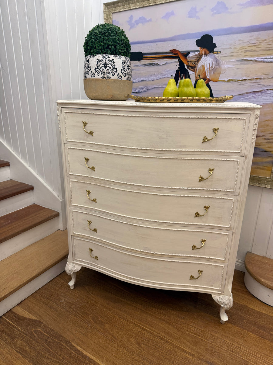 Vintage French Provincial Style Tallboy/Drawers