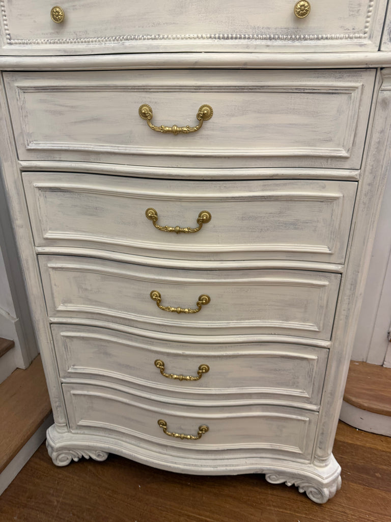 Very Tall French Provincial Style Tallboy