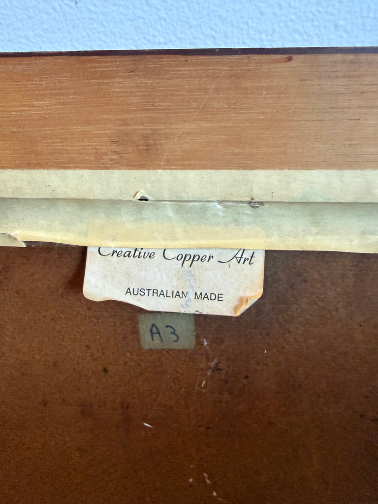 Framed Australian Copper Art