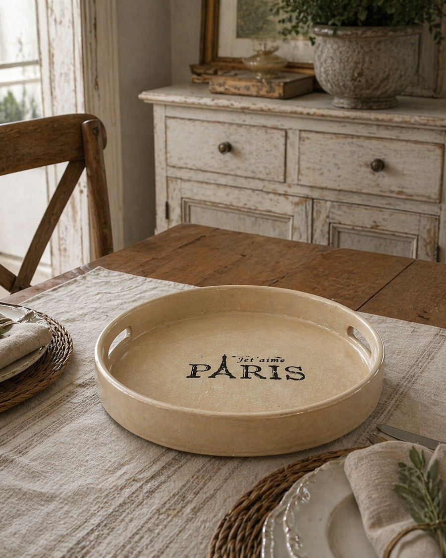 Ceramic French Provincial Style Tray