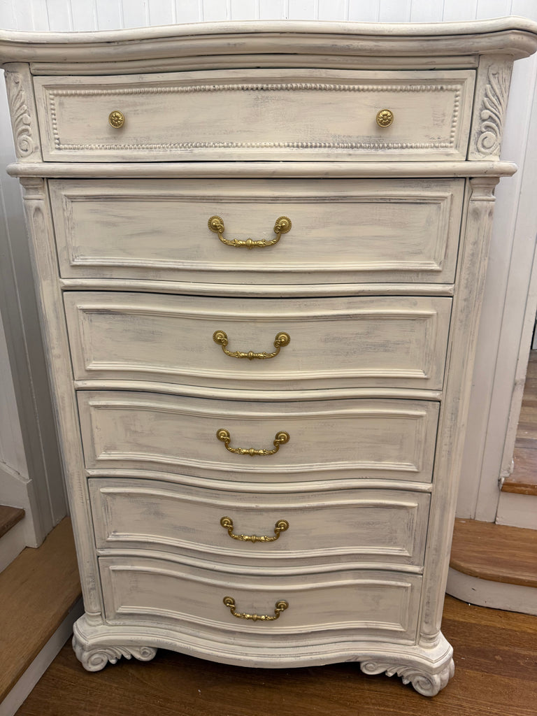 Very Tall French Provincial Style Tallboy