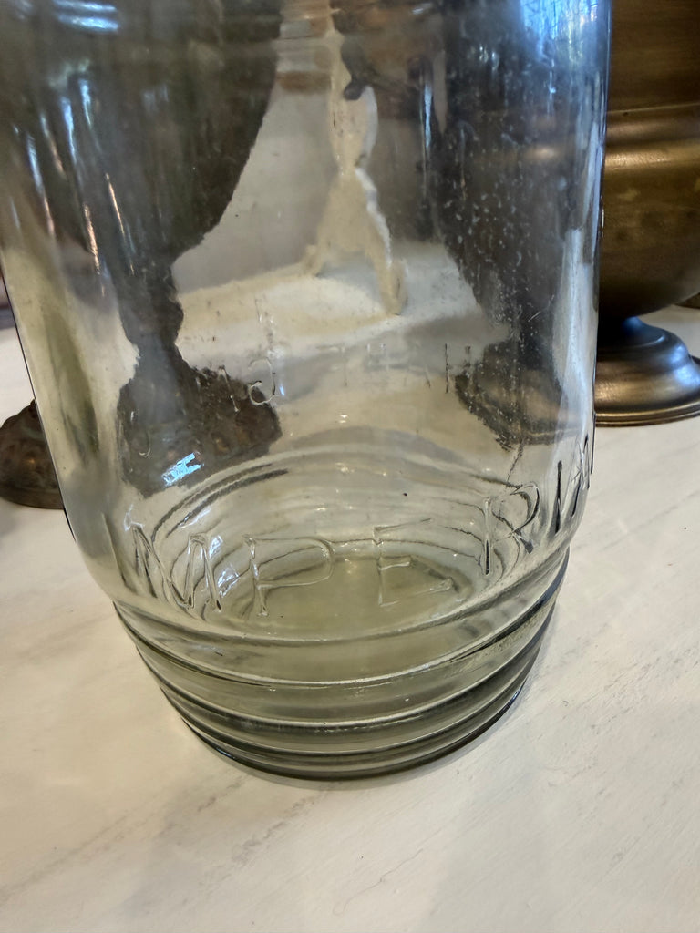 Antique Imperial Half Gallon Glass Bottle c.1895–1915 – Embossed Utility Bottle