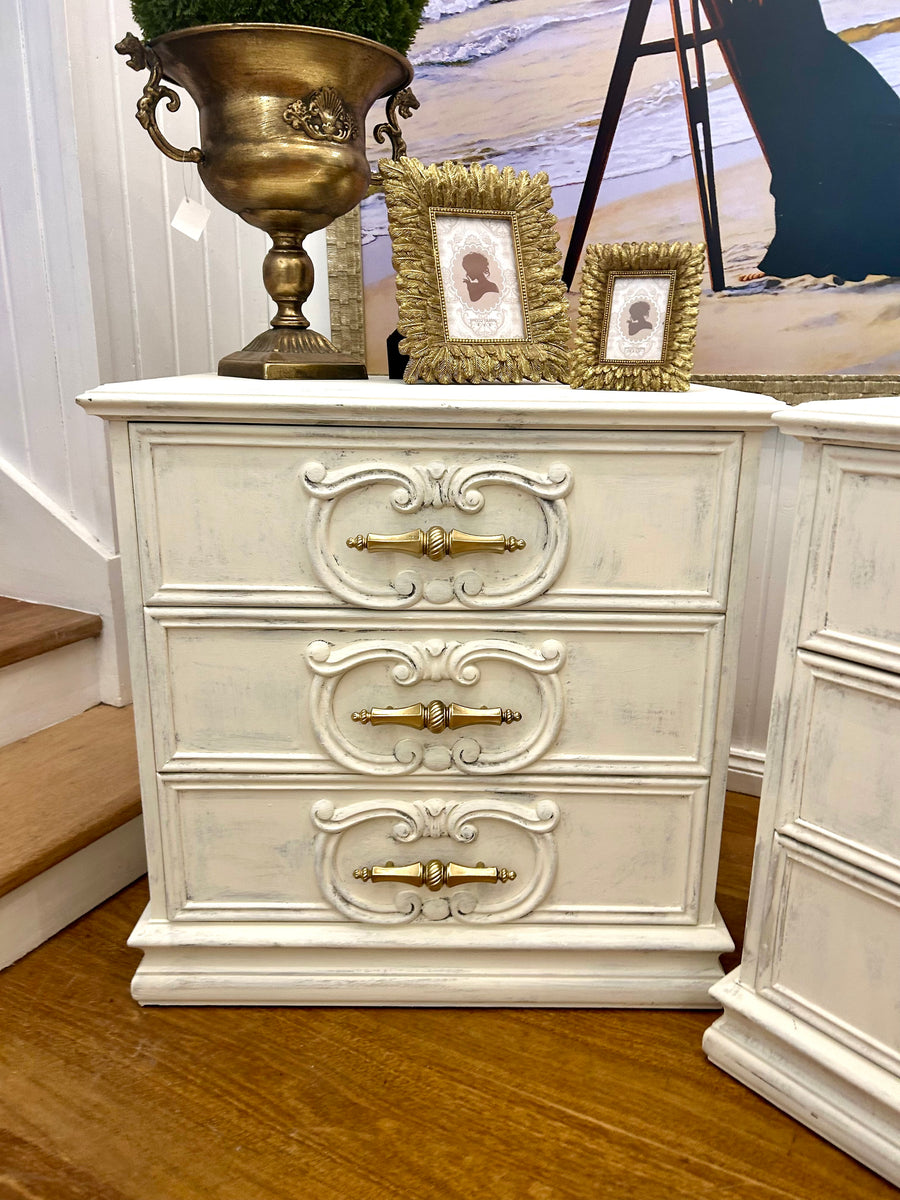 2 x Vintage Bedside Tables