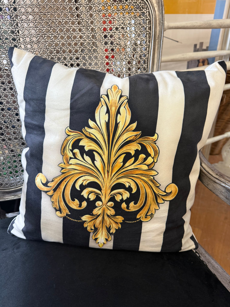 Black, White and Gold coloured Scatter Cushion