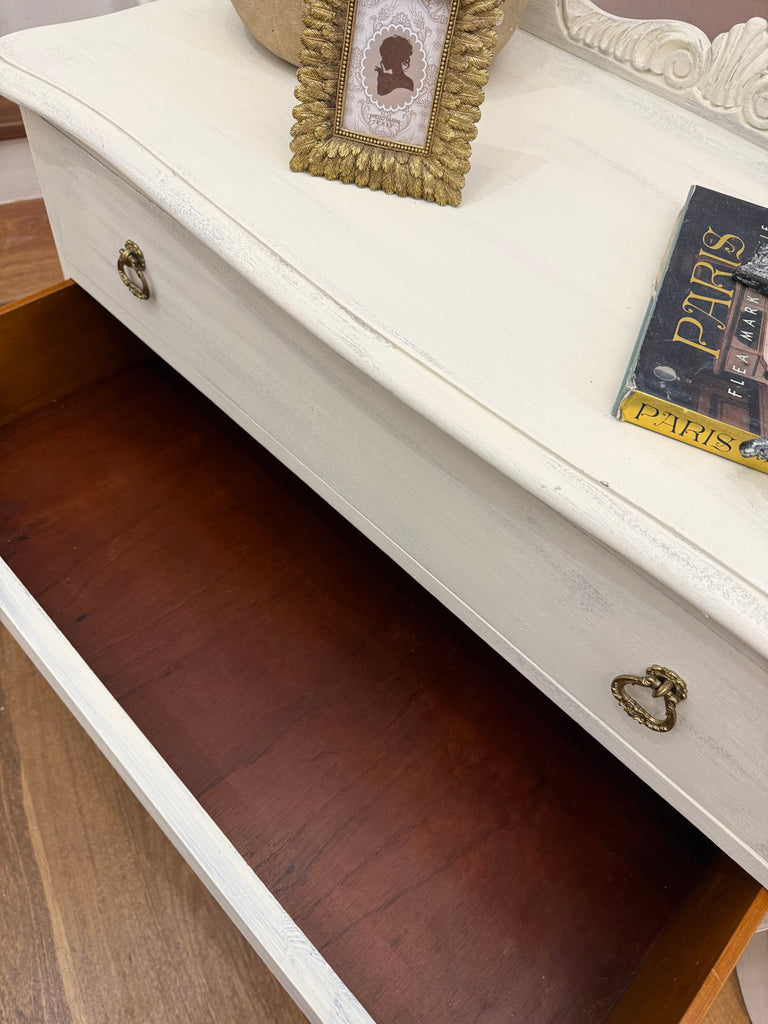 Small Vintage Queen Anne French Provincial Style Tallboy