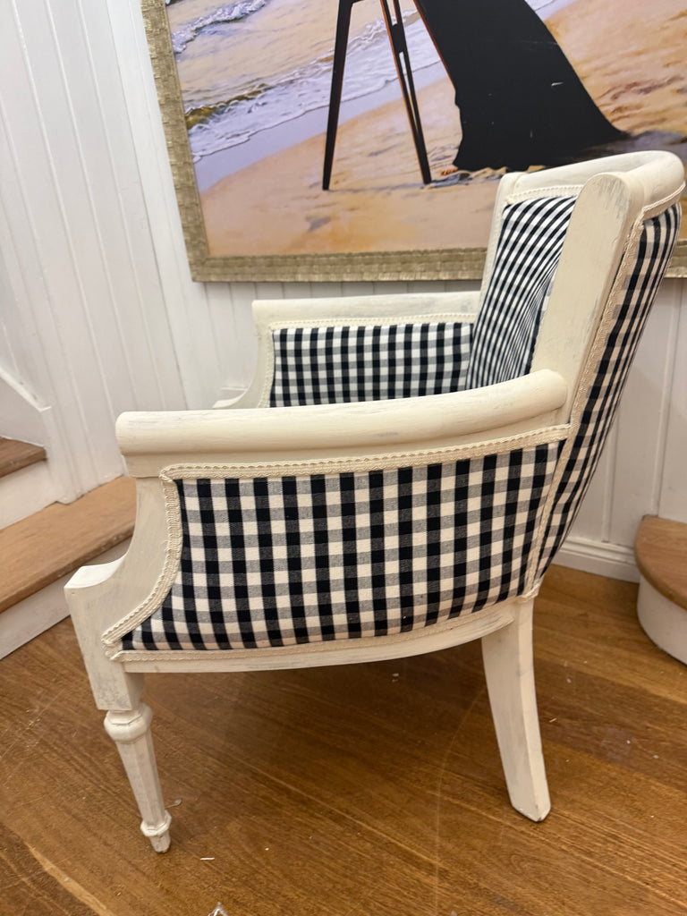 Newly Reupholstered French Provincial Style Occasional Armchair