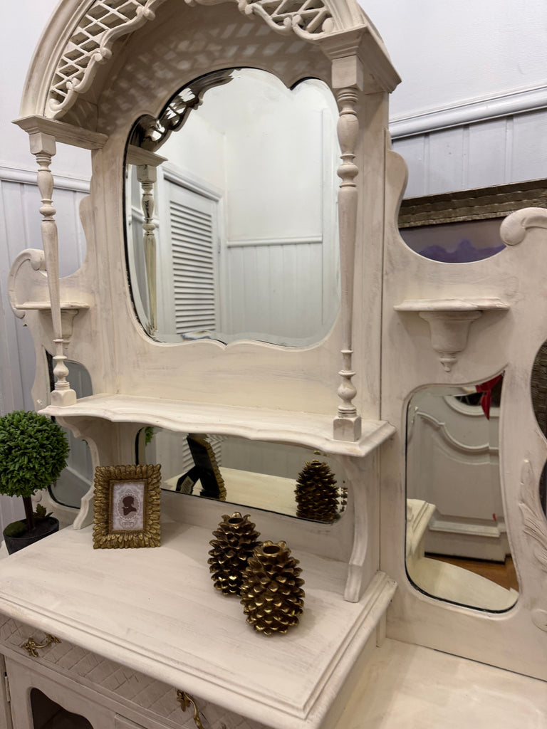 Vintage French Provincial Style Buffet and Hutch