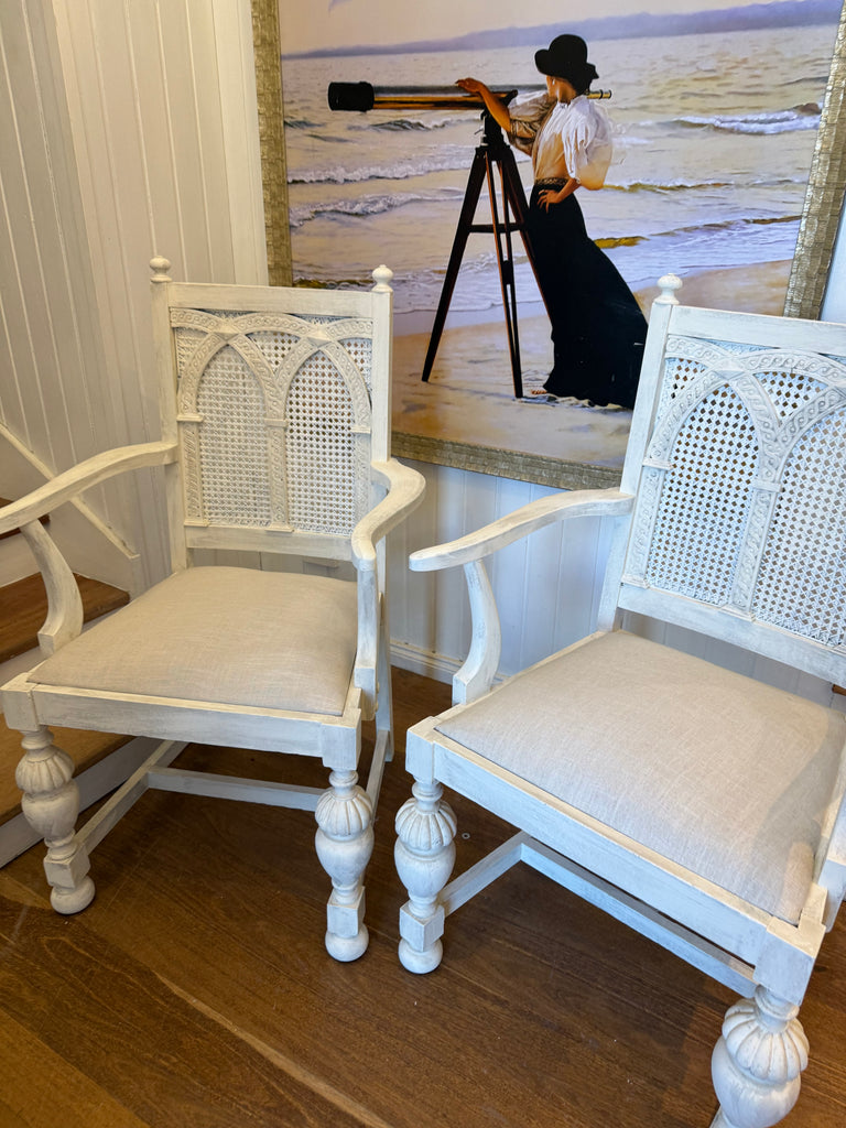 2 x Antique Provincial Style Armchairs