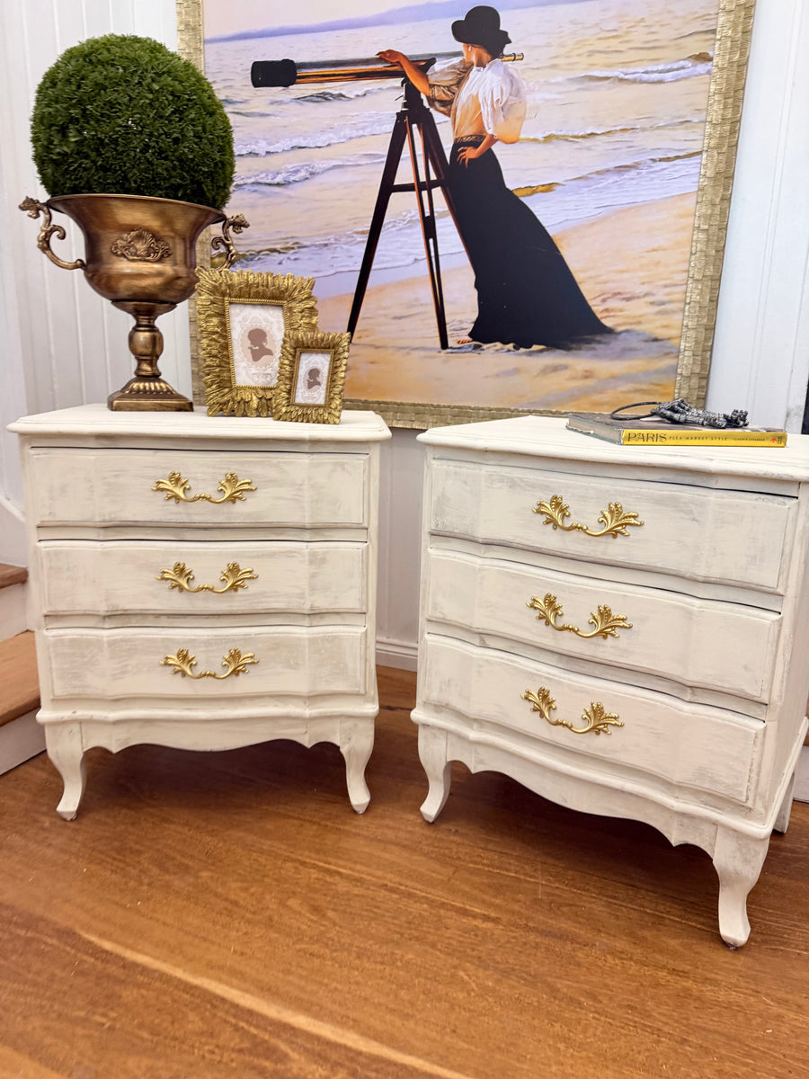 2 x Vintage Berryman Bedside Tables