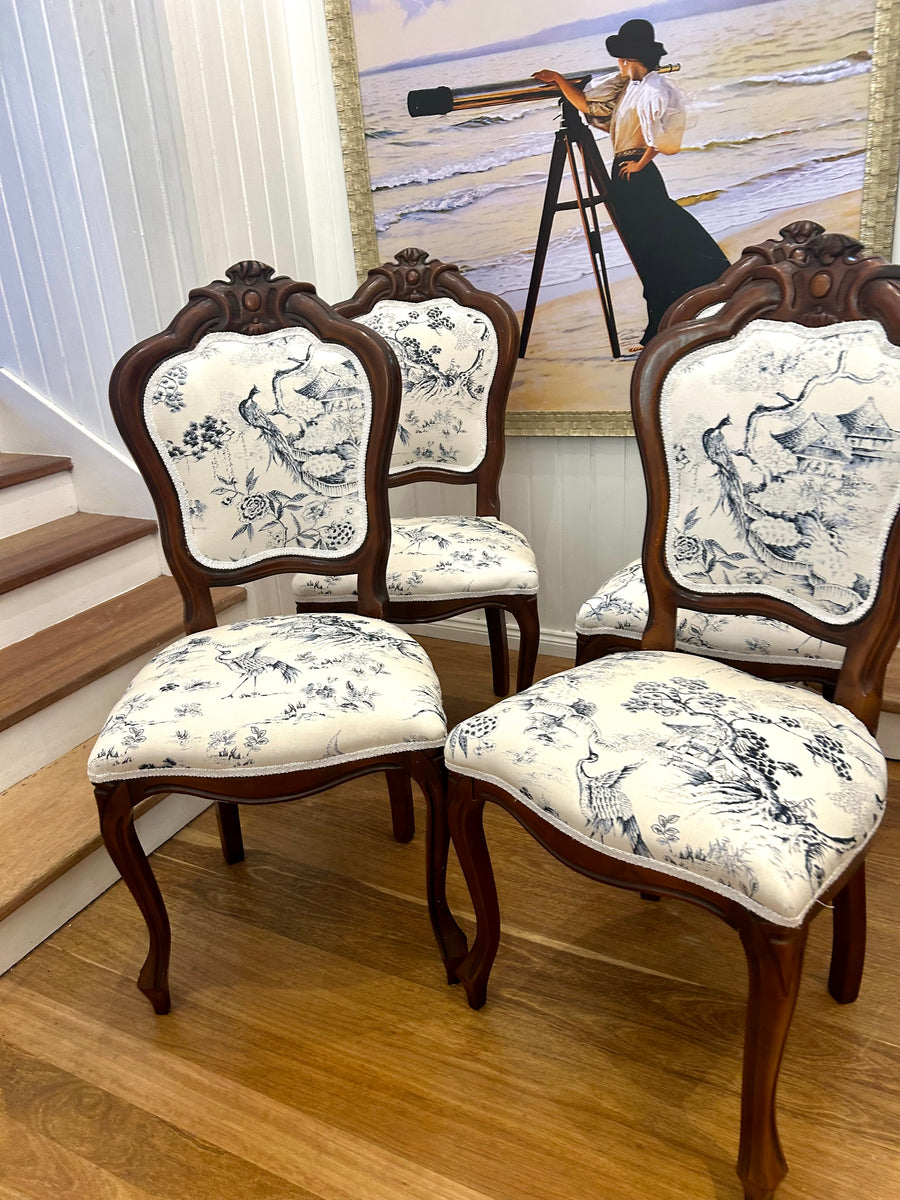 4 x Chinoiserie Dining Chairs