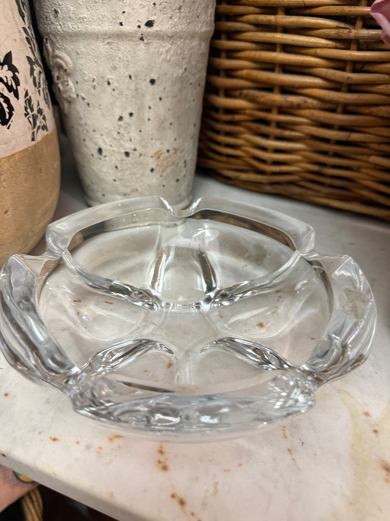 Vintage Cristal D’Arques Lude Lead Crystal Ashtray/bowl