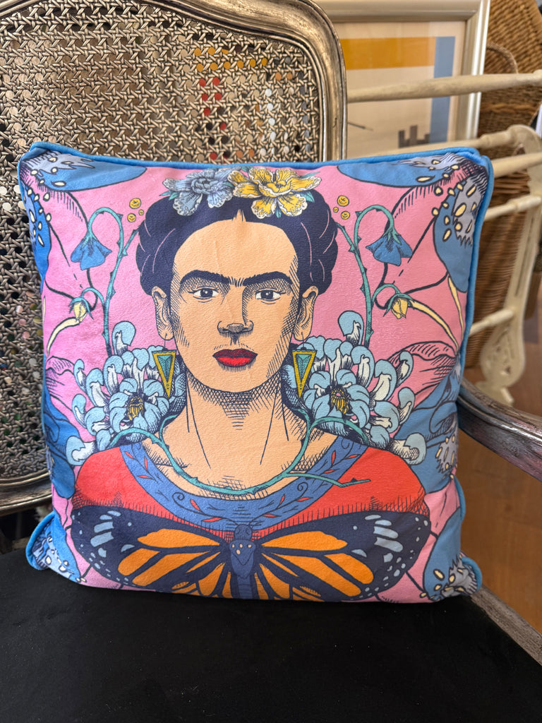 Frida Kahlo Velvet Cushion