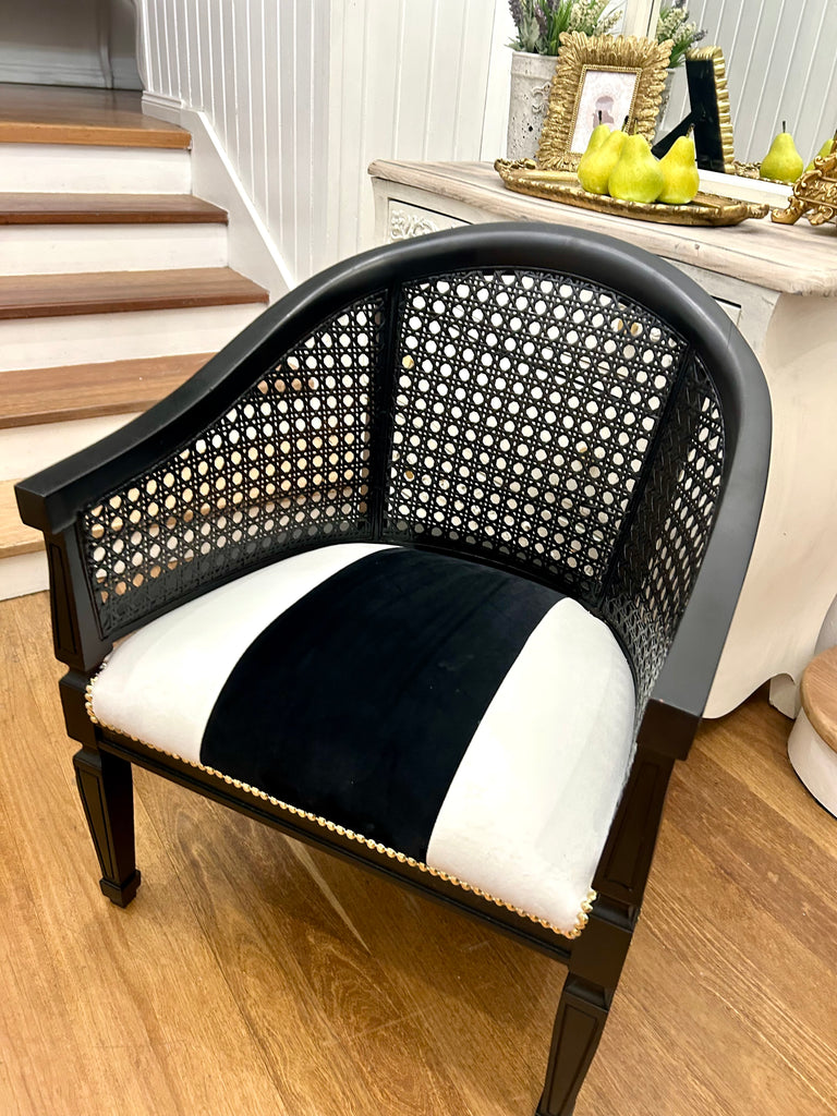Single Rattan Back Armchair
