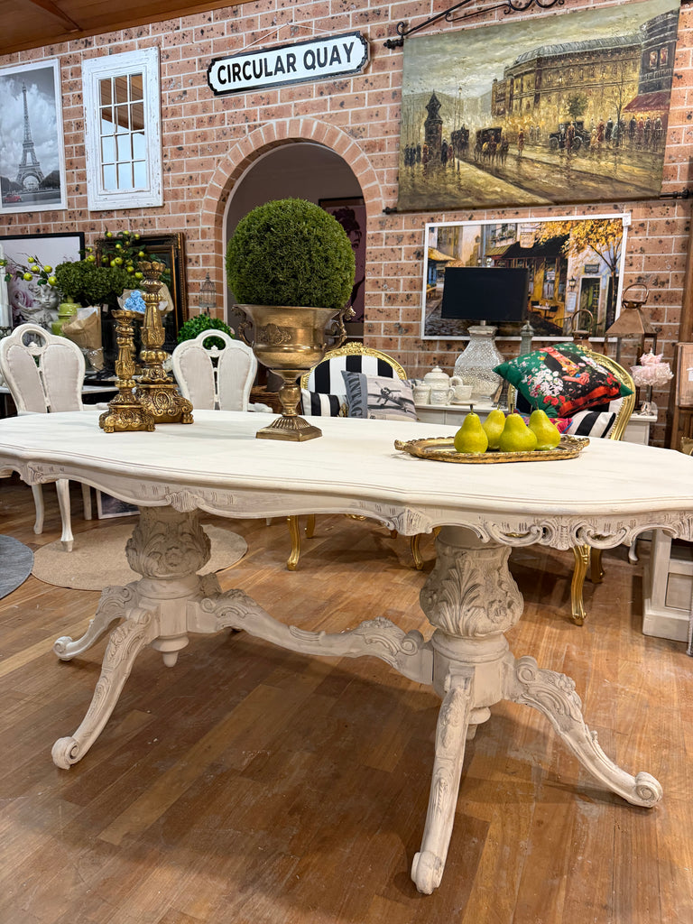 Vintage French Provincial Style Dining Table