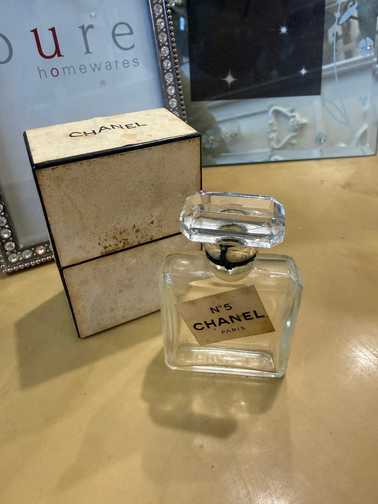 Vintage Chanel miniature Extrait de Parfum Bottle and Box
