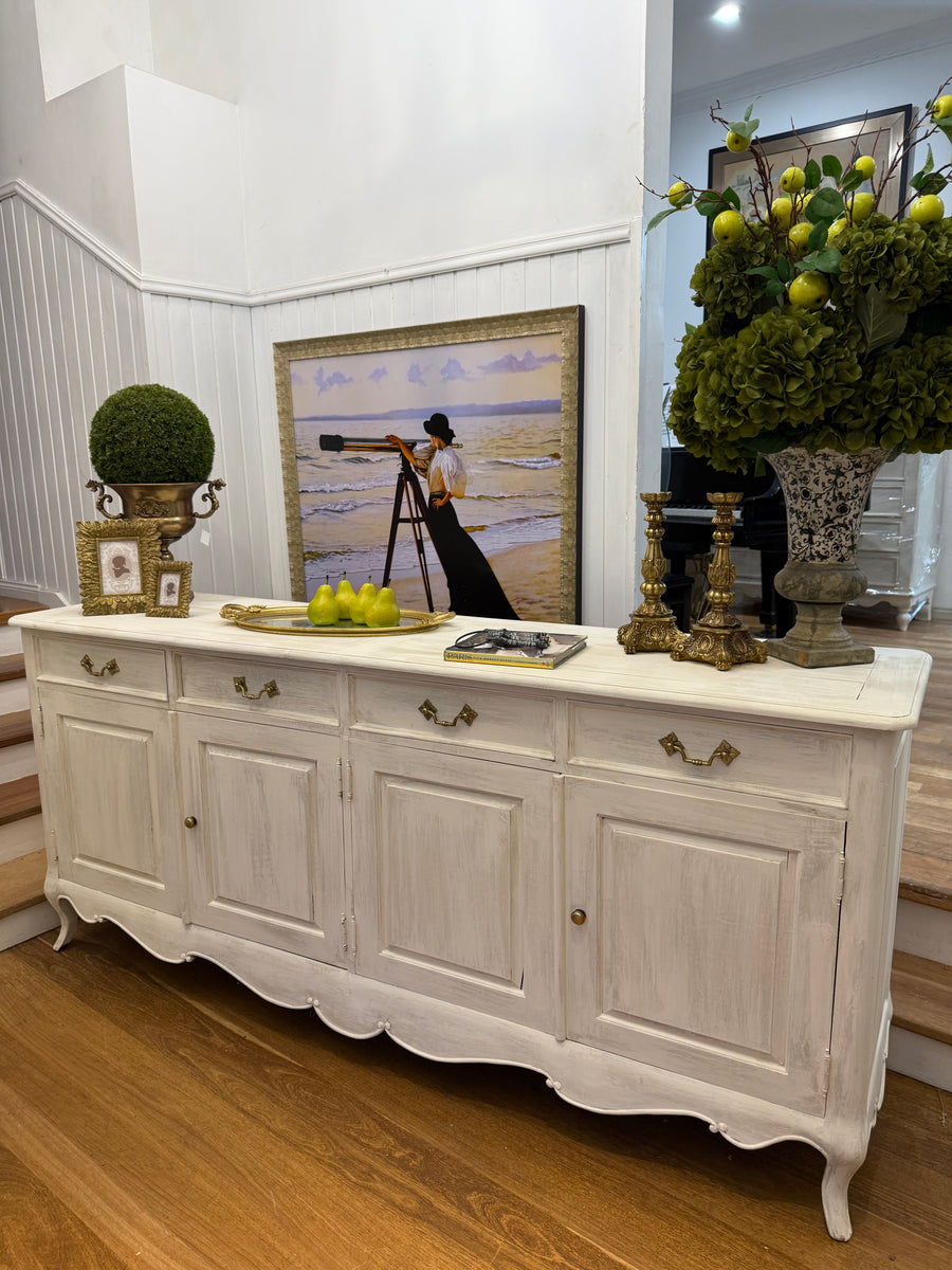 Large Solid Wood
French Provincial Style Sideboard/ Buffet